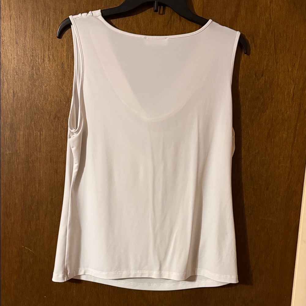 Calvin Klein Cream Drape Neck Blouse - Picture 3 of 3